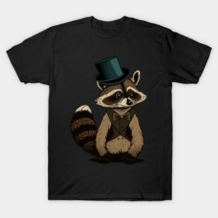 Raccoon Top Hat T-Shirt